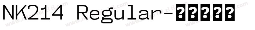 NK214 Regular字体转换